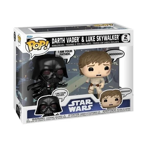 Funko POP! Star Wars Darth Vader Luke Skywalker Speech Bubble 2 Pack