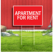Apartment for Rent Coroplast Sign Plastic Indoor Outdoor Yard Sign