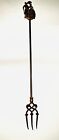 Vintage brass fireplace fork - couple possibly from 1800’s