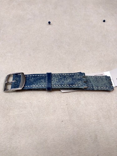 Cinturino compatibile Swatch HIRSCH Daytona 20mm azzurro invecchiato | eBay