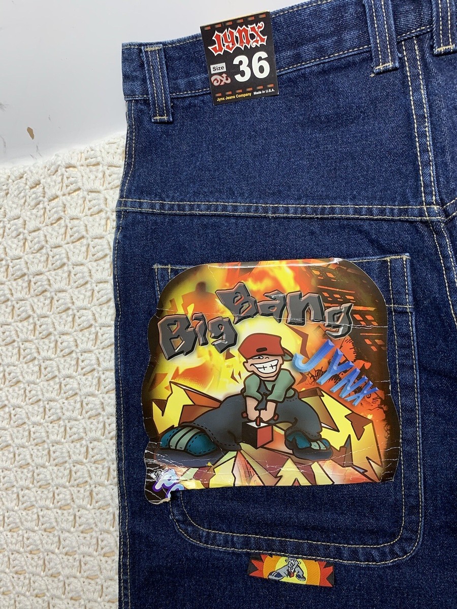 Vtg 90s Jynx Jeans Men Tag 36 Approx 34x30 Wide Baggy Skater Vtg 90s Jynx Jeans Men Tag 36 Approx 34x30 Wide Baggy Skater