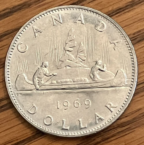 1969 Canada $1 one dollar coin **75% off combined shipping**