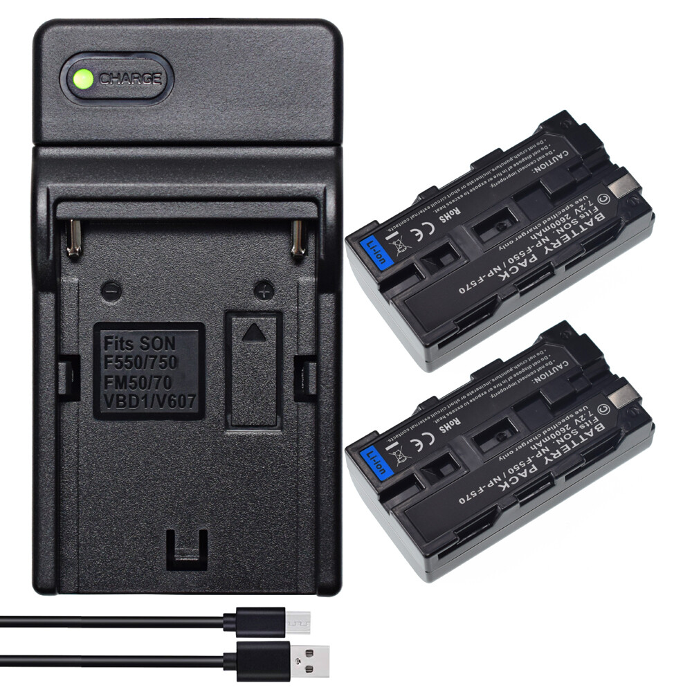 Chargeur rapide adaptable sur Sony NP-F330, NP-F530, NP-F550 | SOLG5001