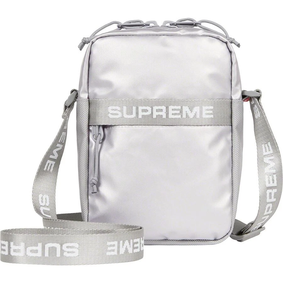 Supreme 22FW Shoulder Bag Silver in Hand