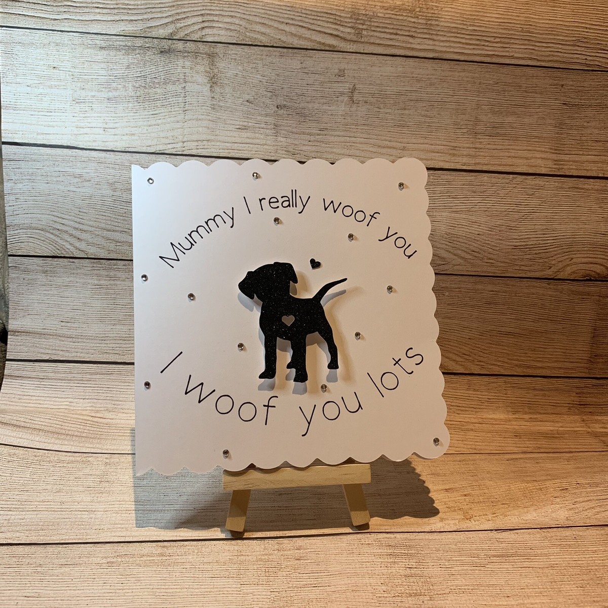 Love You Card Dog Card Love You Card Love Dog Handmade Dog Lover - Main Image