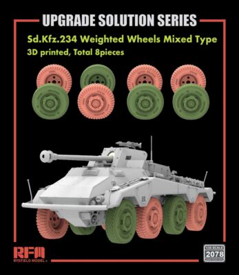Rye Field Model RM-2078 - 1:35 Sd.Kfz.234/4 3D Printed wheels mixed type