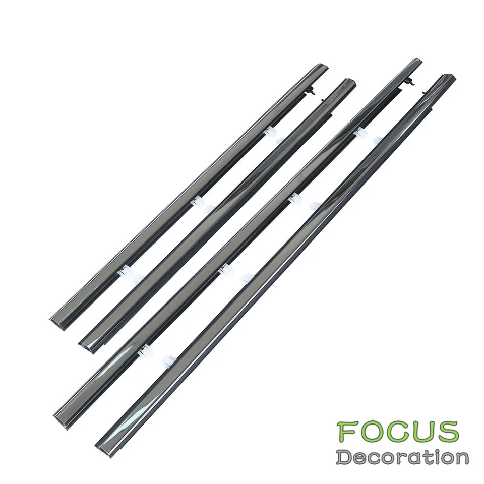 For Acura TSX 2009-2014 4Pcs Car Outside Window Moulding Weatherstrip Seal Belt - Image 4 of 4