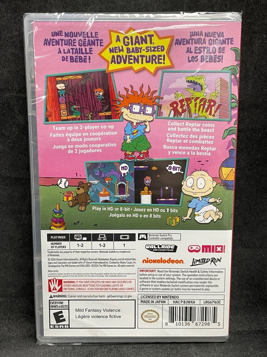 Rugrats: Adventures In Gameland PS4, édition US Limited Run, Neuf Sous Cellophane