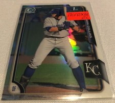 2015 Bowman Chrome Draft Baseball Roman Collins Kansas City Royals Refractor 122