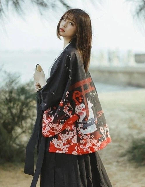 Fushimi Inari Shrine Fox Kyoto Happi Jacket Kimono Japan - Bild 3 von 3