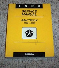 1994 Dodge Ram Pickup Truck 1500 Shop Service Repair Manual Work Special LT