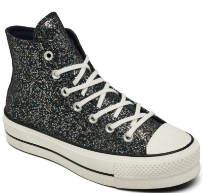 9.5 Converse Women Chuck Taylor All Star Lift Platform Canvas High Top Sneakers