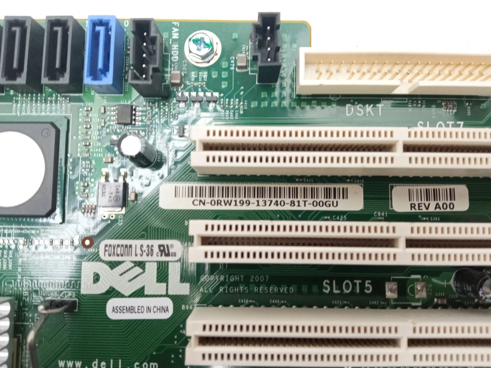 Dell Precision T7400 Dual Socket LGA771 Motherboard With Tray 0RW199 RW199 - Image 3 of 4