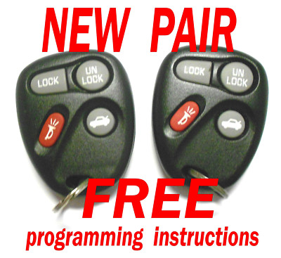OEM ELECTRONIC PAIR REMOTE KEY FOBS FOR CHEVROLET IMPALA MONTE CARLO 10443537 