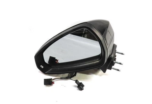 16-18 AUDI A3 E-TRON 8VF FRONT LEFT DRIVER HEATED BLIND SPOT DOOR MIRROR (BLACK)