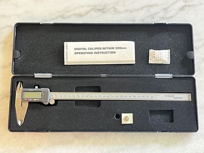 New (12'' / 300mm) Electronic Digital Caliper Precision Stainless Inch/Metric LCD