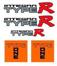 5 PCS Honda Acura Integra Type R Decal Set Type One Trunk Side Stickers JDM