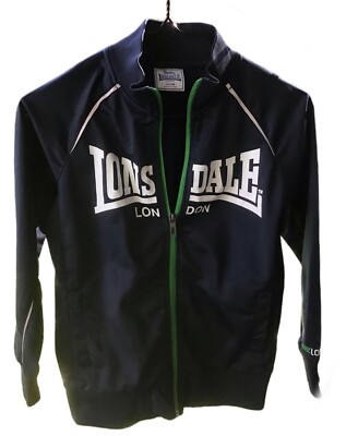 Lonsdale London youth size 10 jacket with logo + green zip street wear sports