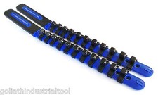 2 Goliath Industrial 38 Abs Plastic Socket Rail Holder Organizer Blue Sr38bb 2 Goliath Industrial 38 Abs Plastic Socket Rail Holder Organizer Blue Sr38bb