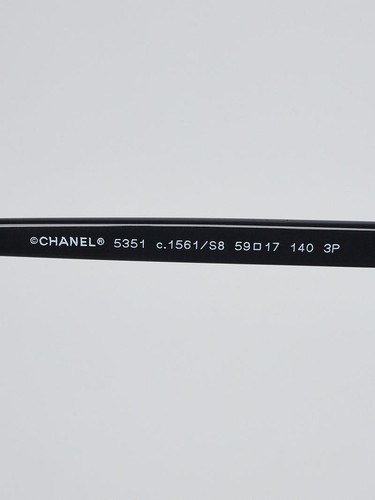 CHANEL sunglasses - 5351 1561/S8 - POLARIZED - Black - Duo tone - Womens - Picture 4 of 6