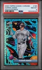 2025 Topps Chrome Cosmic Aaron Judge /199 Aqua Explosion refractor PSA 8