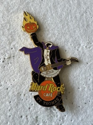 Hard Rock Cafe St Thomas Halloween Headless Horseman Pin