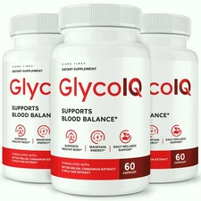 GlycoIQ Capsules, Glyco IQ Blood Balance Support for Overall Health - 3 Pack