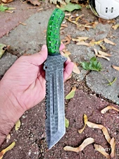 Custom Handmade rain drop Pattern  Damascus steel fix Blade Hunting Bowie knife