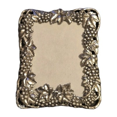 Vintage ARTHUR COURT Grape Leaves Picture Photo Frame Pewter Metal