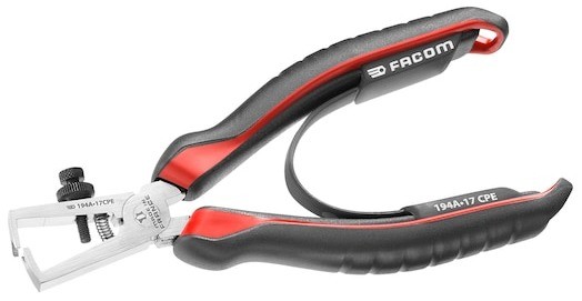 Pince à dénuder FACOM 194A.17CPEPB de 0,5 à 6 mm² avec poignée ergonomique bi-matière