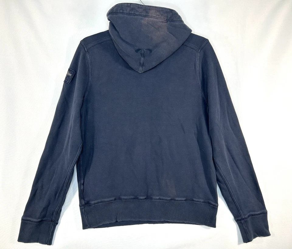 Sudadera con Capucha Abercrombie & Fitch Térmica Henley Azul Bolsillos Para Hombre Talla XXL Y2K Músculo Foto 4 de 4