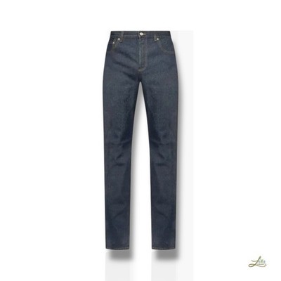 Gucci GG Embossed Denim Jeans GG Monogram Details Gr. 34 Herren Made in Italy »