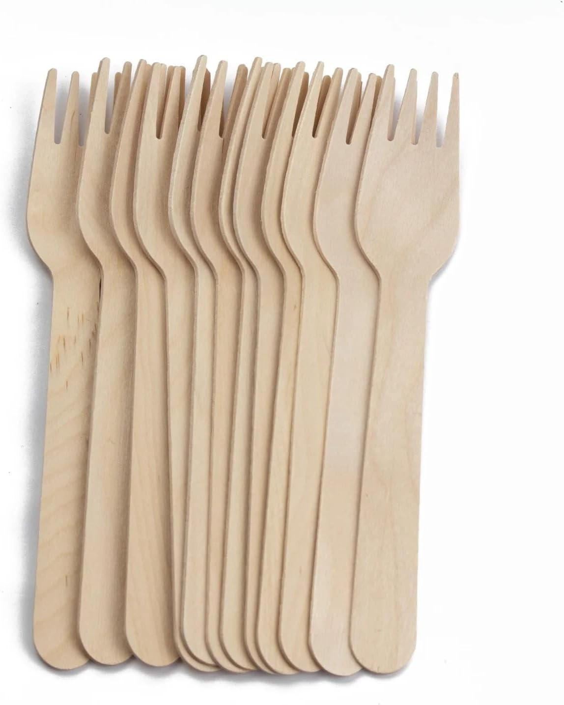 Couteaux et fourchettes en bois rigides, couvert jetable résistant à la chaleur
