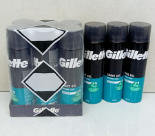 Gillette Classic Sensitive Skin Shaving Gel 9 x 200ml Lightly Fragranced 18.33 per litre
