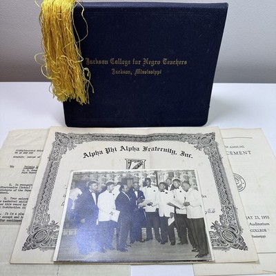 1950 s Alpha Phi Alpha Fraternity Delta Phi Charter Granting Jackson College