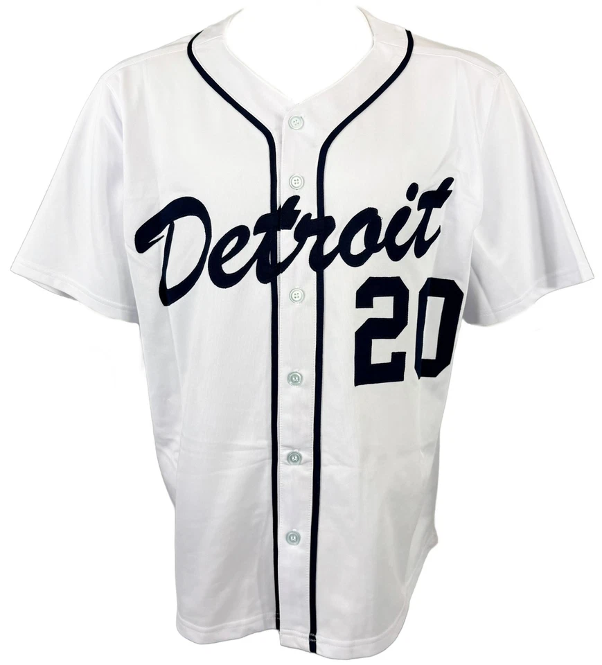 Camiseta firmada autografiada por Mickey Tettleton MLB Detroit Tigers BAS Foto 3 de 3