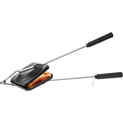 Sandwich Toaster Non-Stick Aluminium & Stainless Steel Rectangular Black