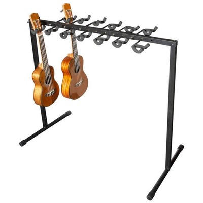 12-Space Ukulele Display Rack Multi-Ukulele Stand - On-Stage