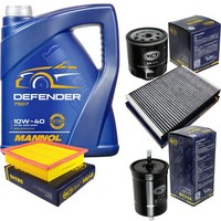 SCT Inspektionspaket 5L Mannol Defender 10W-40 FüR VW Golf III 1.6 1.4 Vento