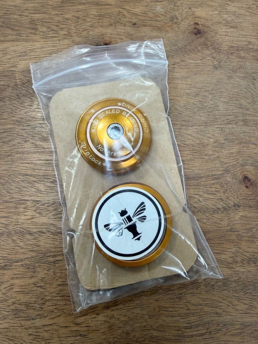 Chris King Headset EC Inset i8 ZS44/EC44 Gold Tapered 1.25” / 1-1