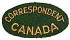 War Correspondent Canada Shoulder Title Patch, Canadian, Korean War era, Genuine