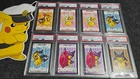 PSA 9-8 Poncho Wearing Pikachu XY MEGA PROMO BUSINESS Pokémon Card Collection