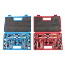 80pcs Tap And Die Set Sae Metric M3-m12 Coarse Fine Thread Nc Nf Npt Tool Kit