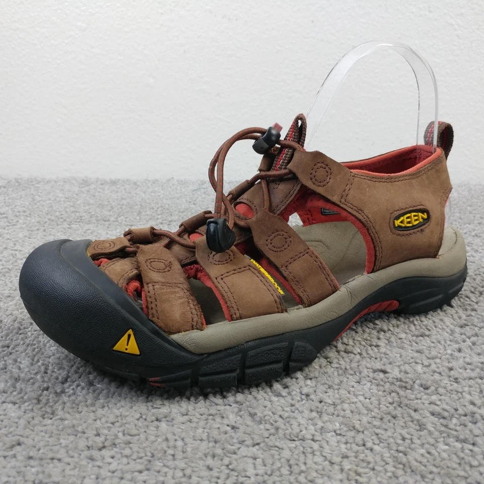 Keen Newport H2 Sandalias de Senderismo para Hombres 7 Zapatos Impermeables Cuero Marrón Pescador Foto 4 de 4