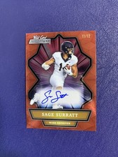 2021 Wild Card Alumination #ABC-A Sage Surratt RC AUTO Red Holo Lux SP /12