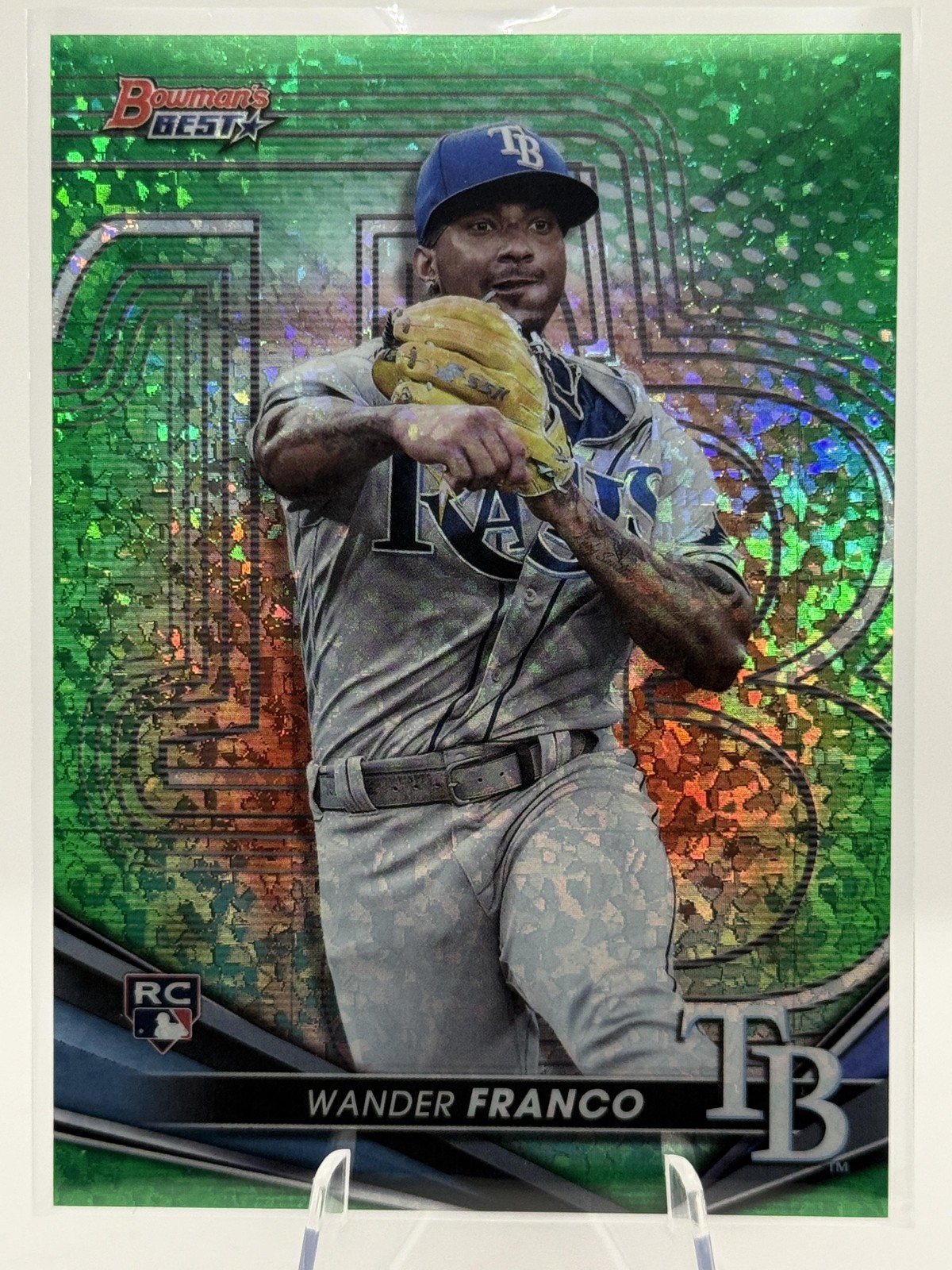 2022 Bowman's Best #39 Wander Franco Green Mini Diamond Refractor #/99