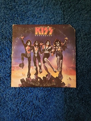 KISS Destroyer rare 1st pressing blue label 1976 Vintage NBLP 7025