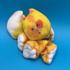 Fisher Price Smooshees Itty Bitty Kitty Yellow Cat Quaker Oats 1987