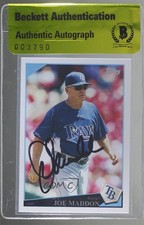 BAS 2009 Topps Joe Maddon #216 Authentic Auto ow6