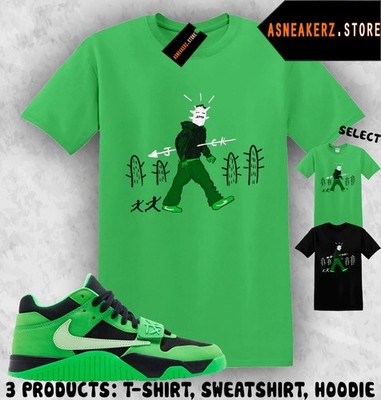 Shirt Matching Travis Scott Jumpman Jack Green Spark To Match Sneaker Cactus Man